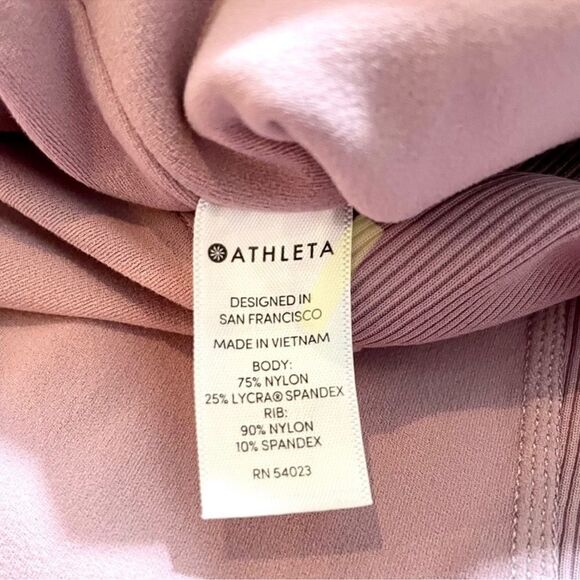 Athleta Elation Hybrid Barre Rib Tights Pink L - Picture 4 of 5